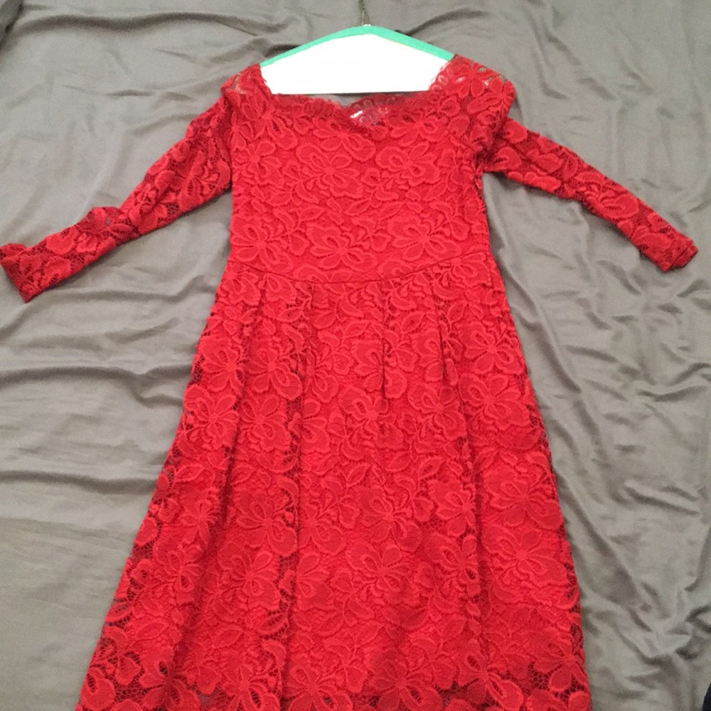 Long sleeve off shoulder dress